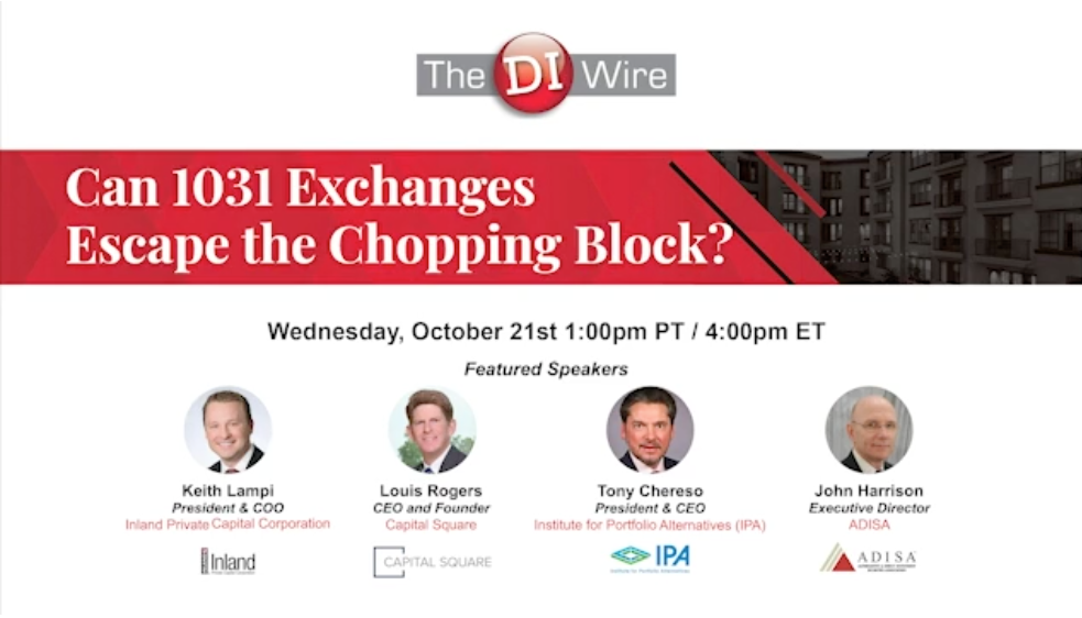 Webinar: Can 1031 Exchanges Escape the Chopping Block?