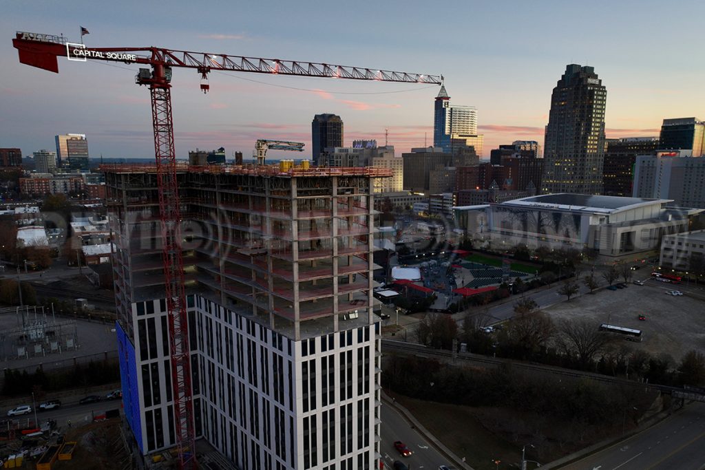 Capital Square Tops Out Raleigh Opportunity Zone Development