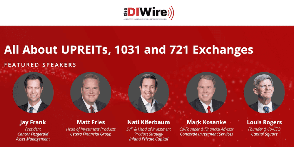 Webinar: All About UPREITs, 1031 and 721 Exchanges